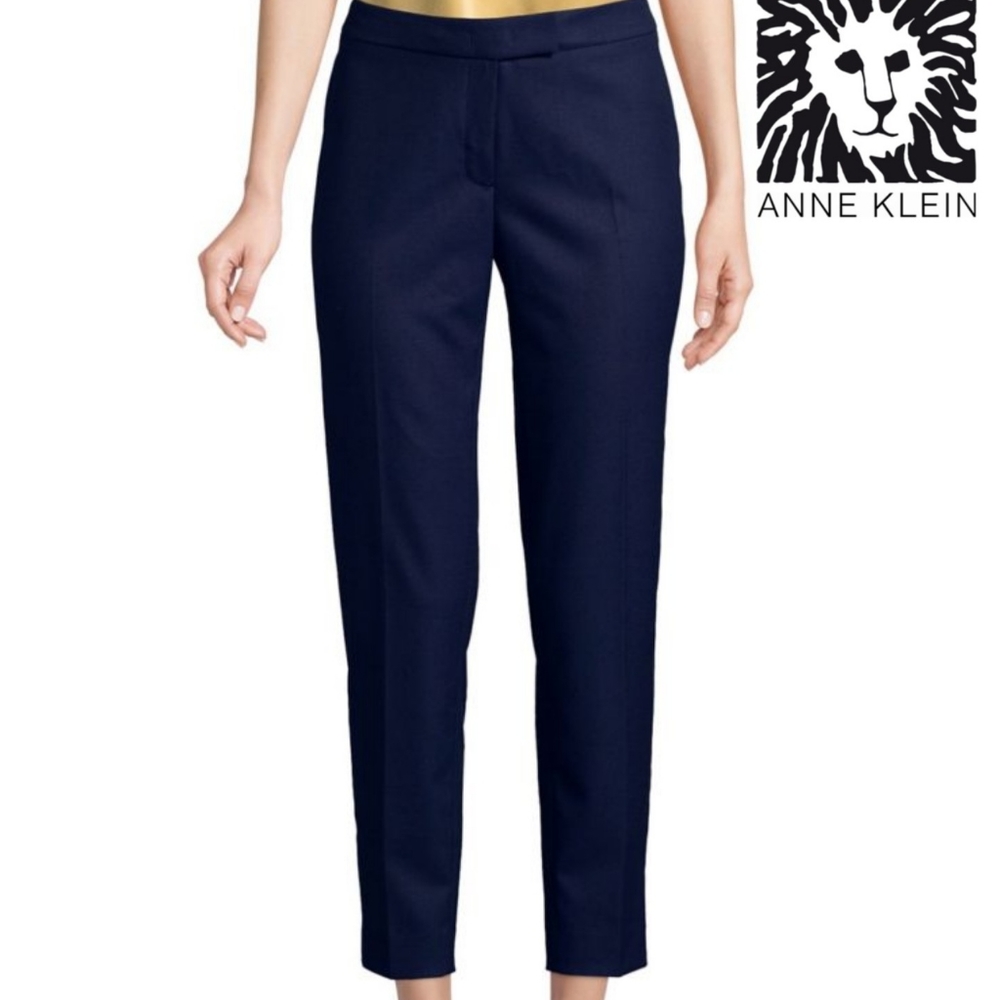 Like New Anne Klein Navy Slim Ankle Pant Size 6